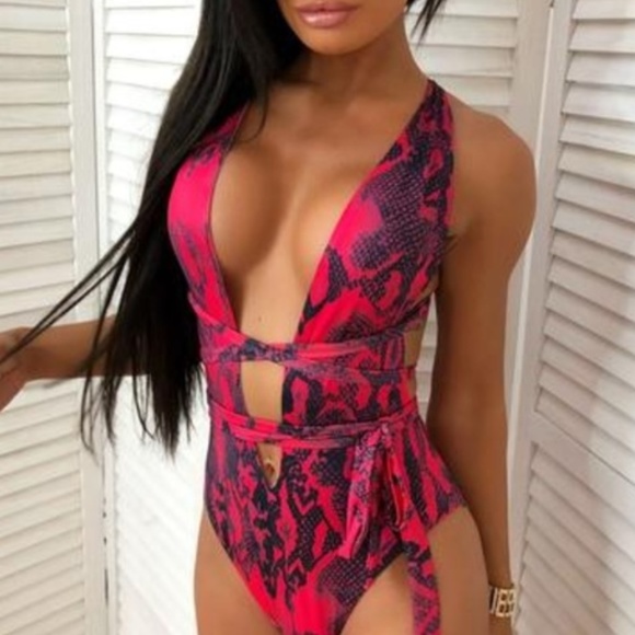 Other - Snake Print Swimsuit - one piece